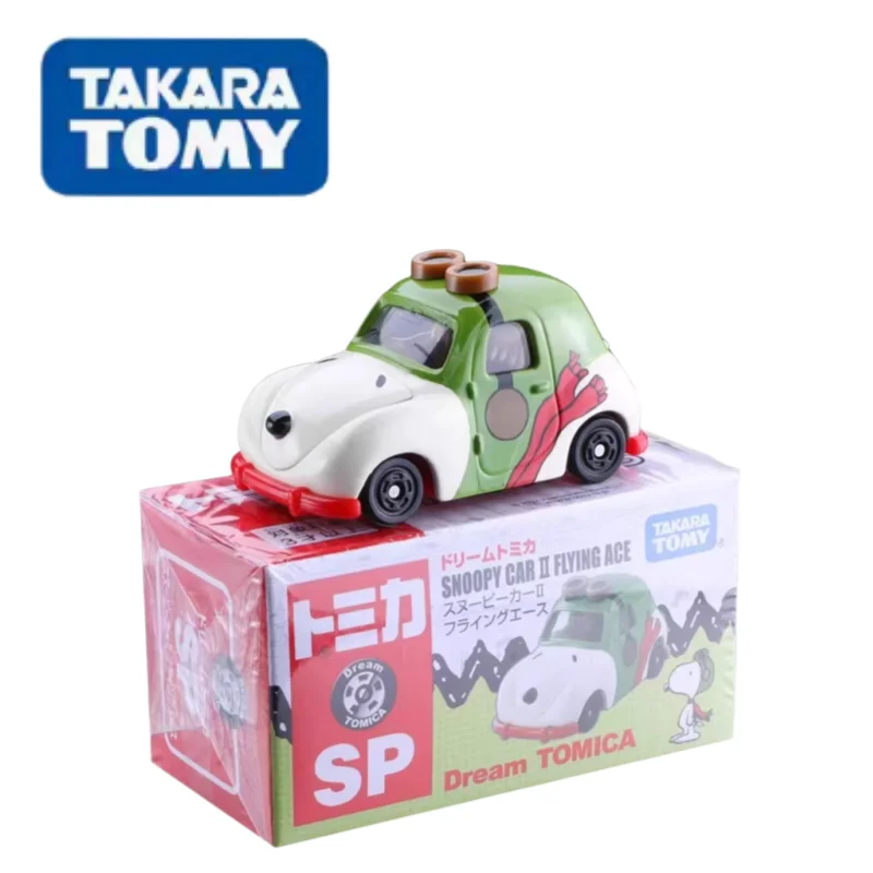 TAKARA TOMY Dream 153 Snoopy II Ace Pilot SP Alloy car model children's toy set, a gift for children between 2 and 4 years old.