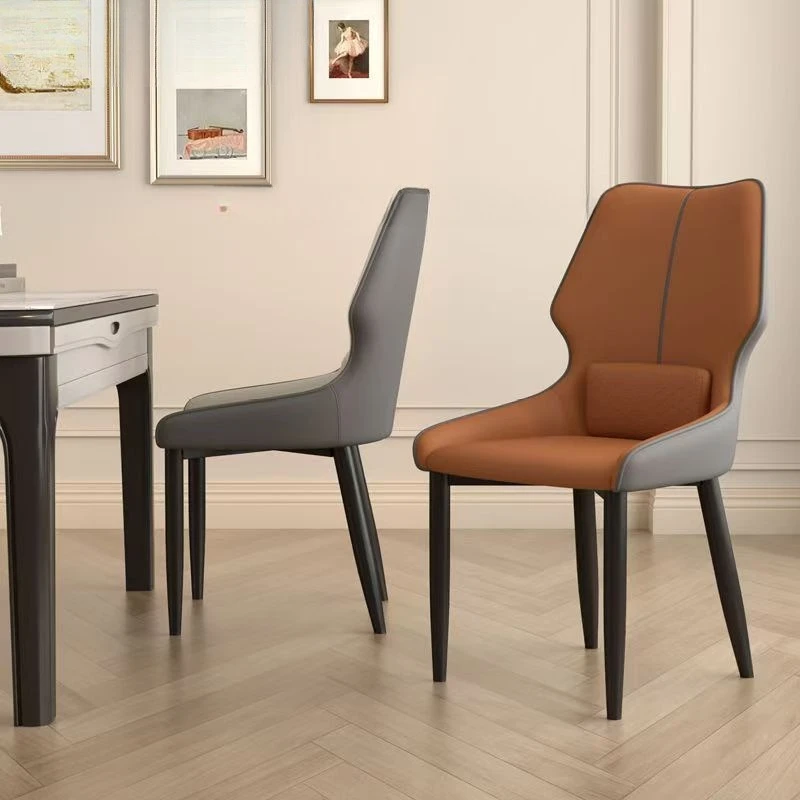 Dining chair household dining table chairs light luxury high-end tea hotel  leisure mahjong backrest stool