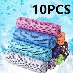 10PCS Cooling Towel Ice Towel for Neck Workout Towel, Microfiber Towel Soft Breathable Chilly Towel for Sports Yoga Gym Outdoor