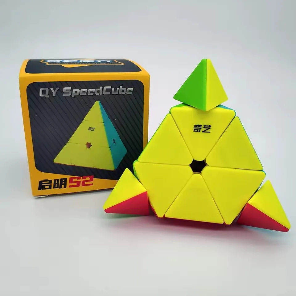 

QiYi QiMing Pyramid 3x3 Magic Cube QiMing S2 Professional Cubos QiMing S3 Magicos Детские игрушки Высокоскоростной куб-головоломка Игрушка