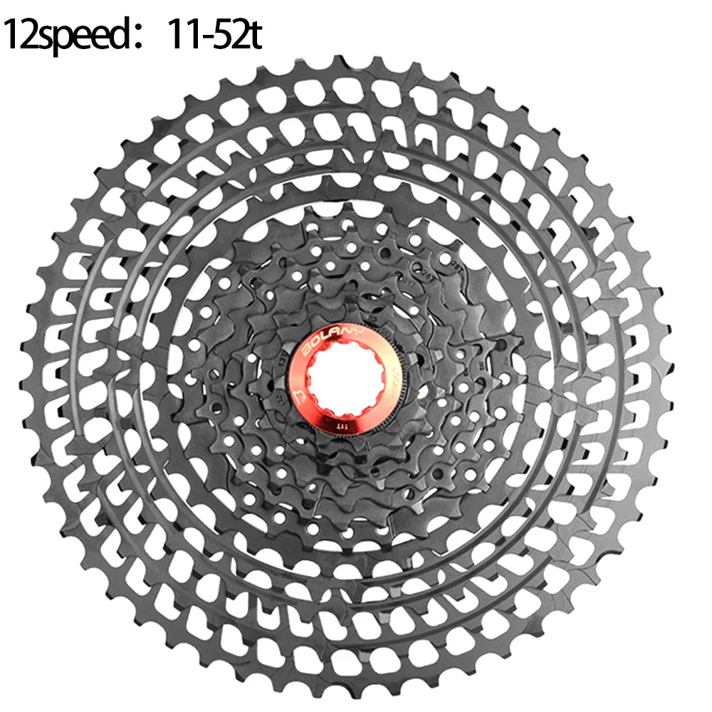 Ultralight Black 10/11/12 Speed Flywheel 11-50/52T Bike Cassette MTB Mountain Bike Flywheel Bike Accessories