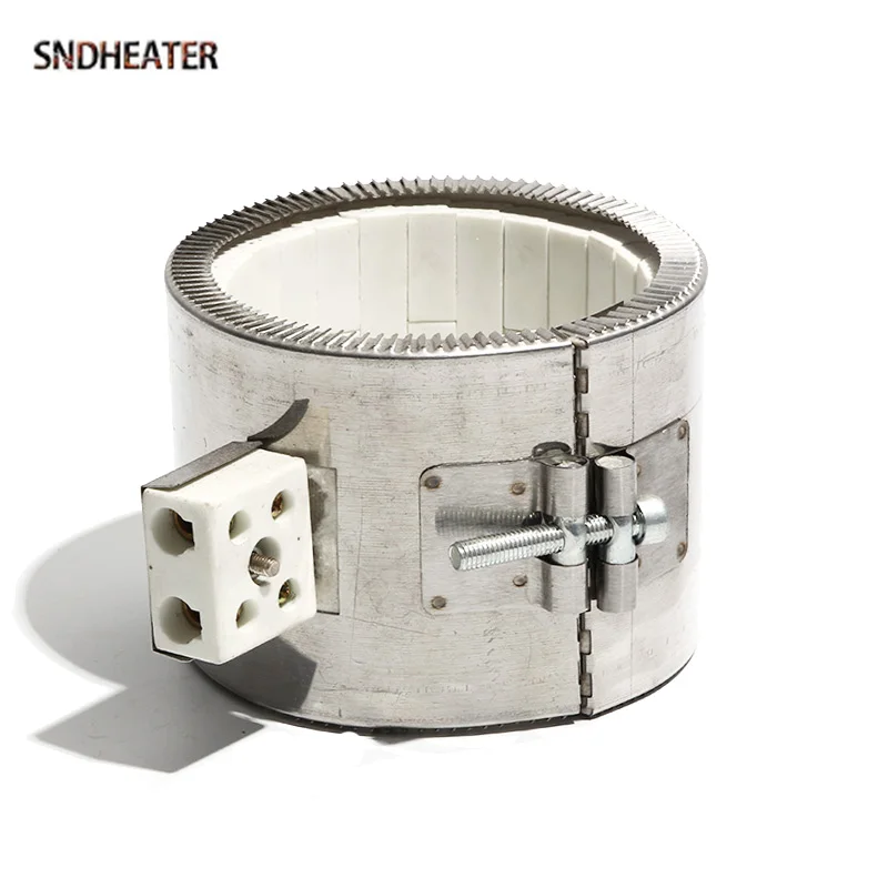 SNDHEATER 220 В керамический нагреватель слюды ID70 ID80 герметичная катушка нагревательного элемента 70x70 мм 80x60 мм с вилкой для литья под давлением