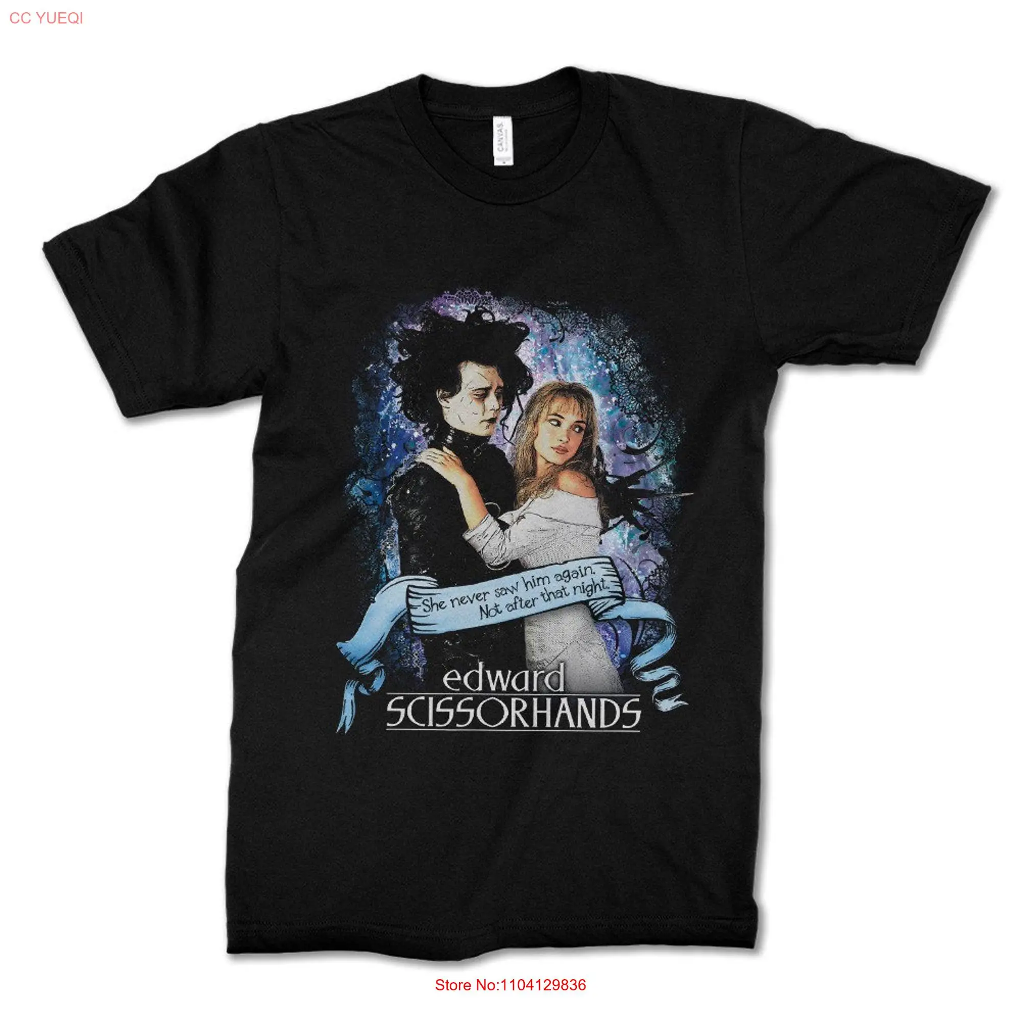 Edward Scissorhands and Kim T Shirt  Sizes dmm 234 long or short sleeves