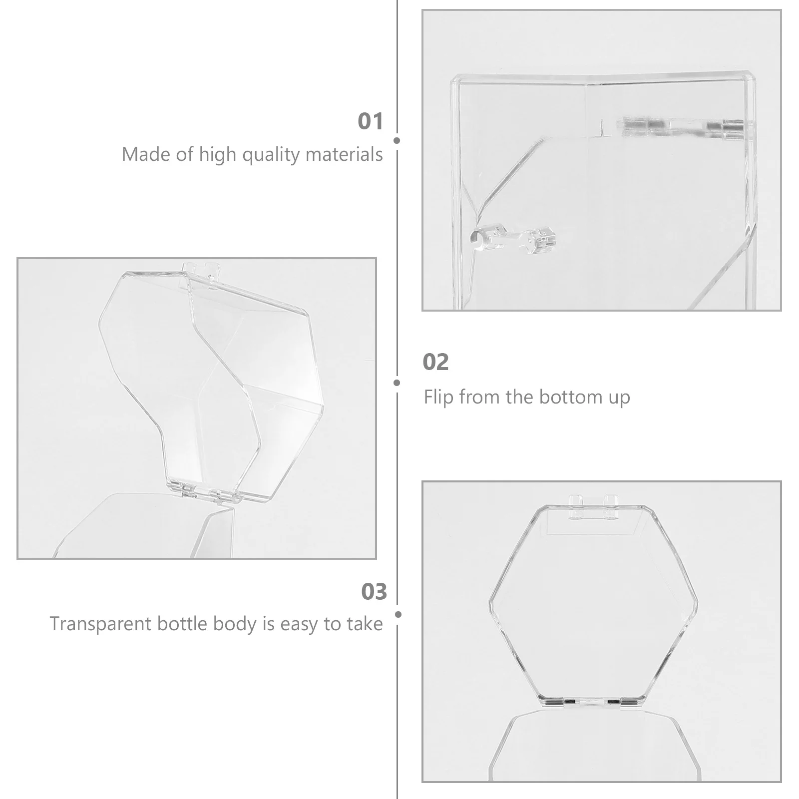 

Makeup Brush Storage Box Transparent Large Capacity Organizer For Lipstick Eyebrow Brushes Nail Polish Jewelry