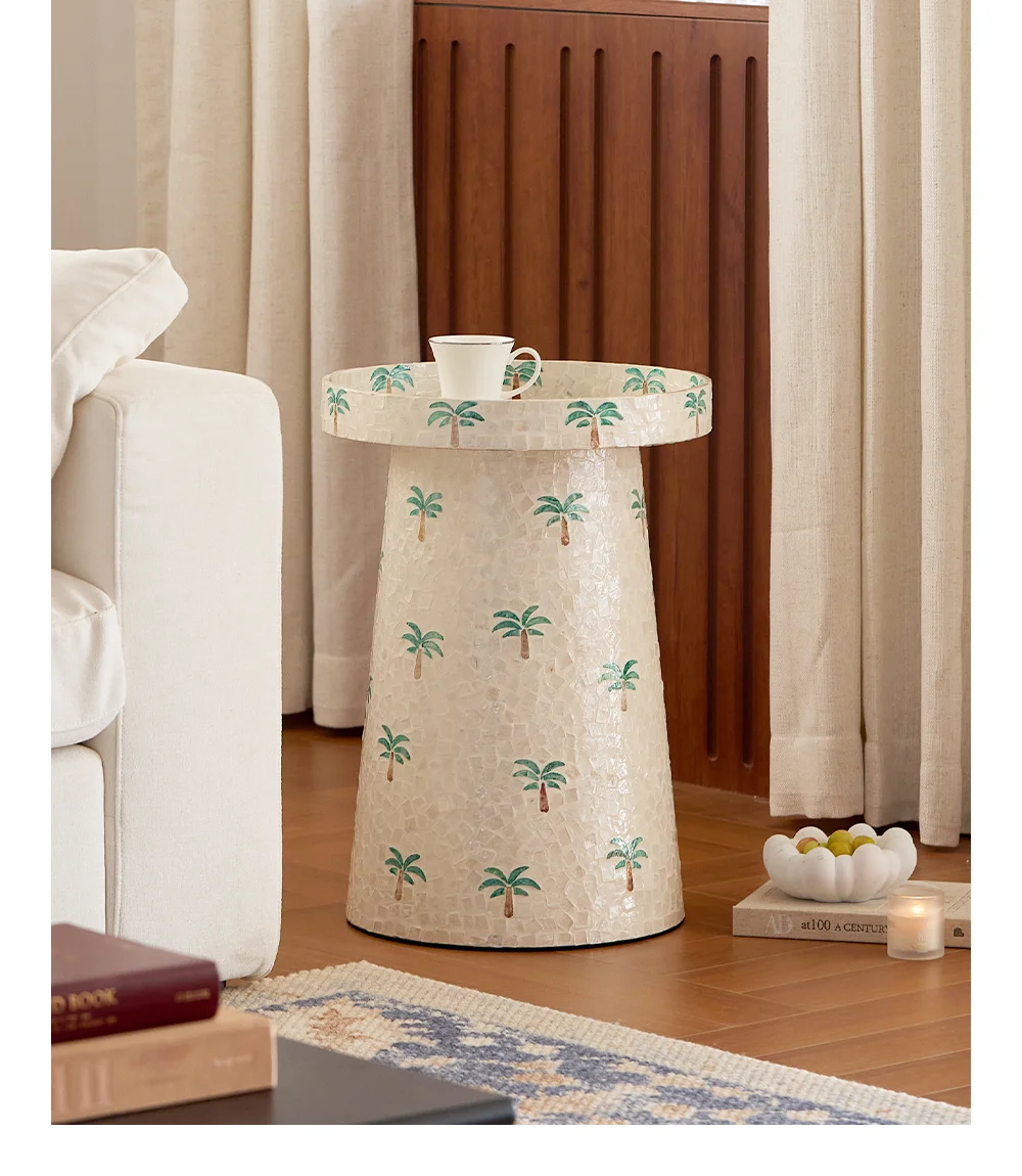 Creative shell small edge several living rooms B & B sofas hand collage coffee table bedside table