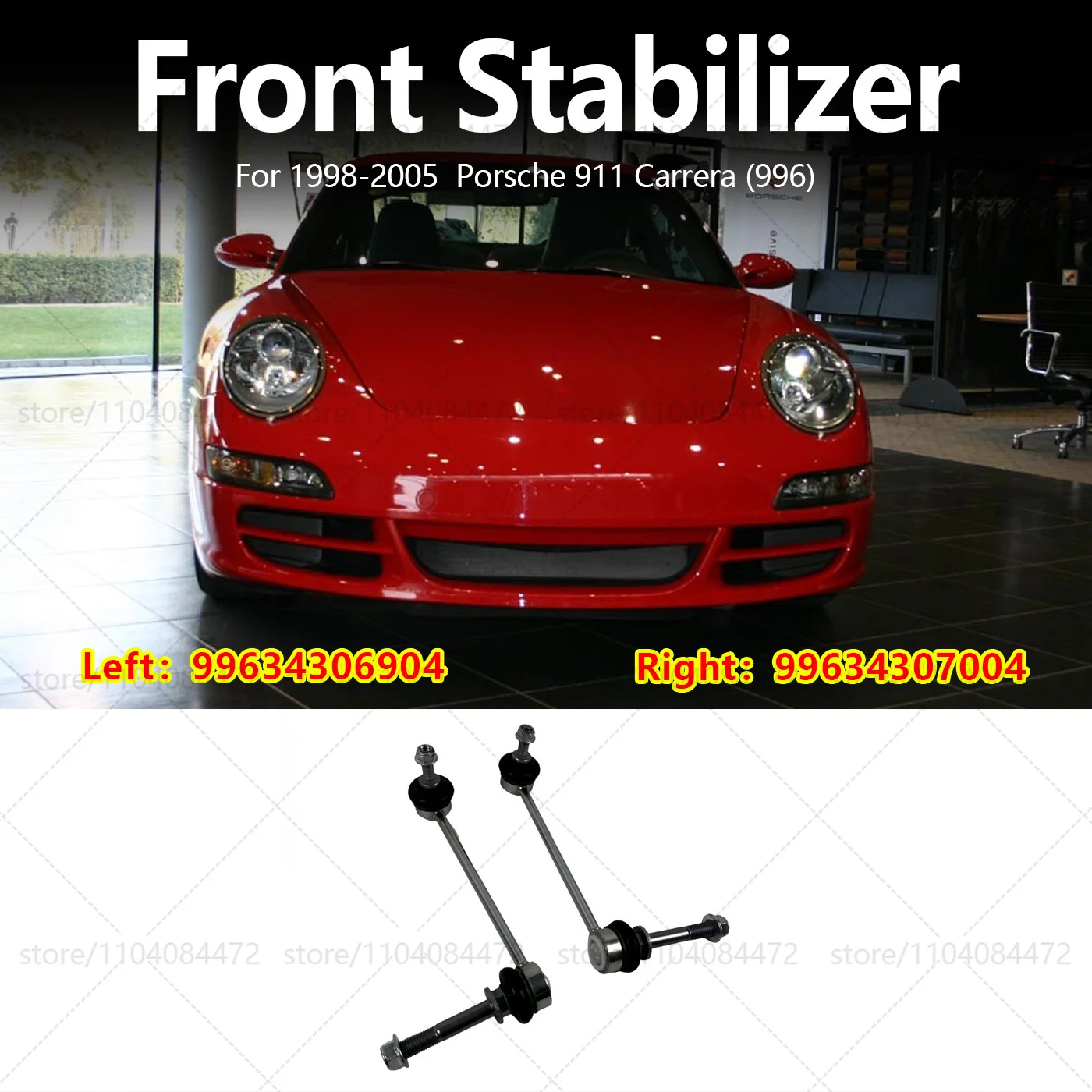 

For Porsche 1998-2005 911 Carrera 996 Auto Parts Front Suspension Stabilizer Bar Link OEM 99634306904 99634307004