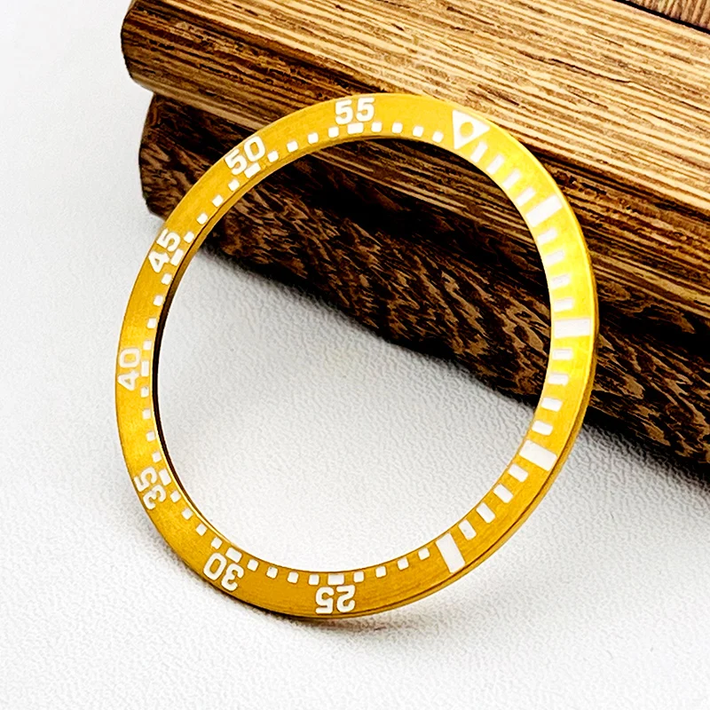 38x31,5mm grün leuchtend skx007 Lünetten einsatz passend für skx007 srpd Uhrengehäuse nh35 Gehäuse skx007 Edelstahl Lünetten ring