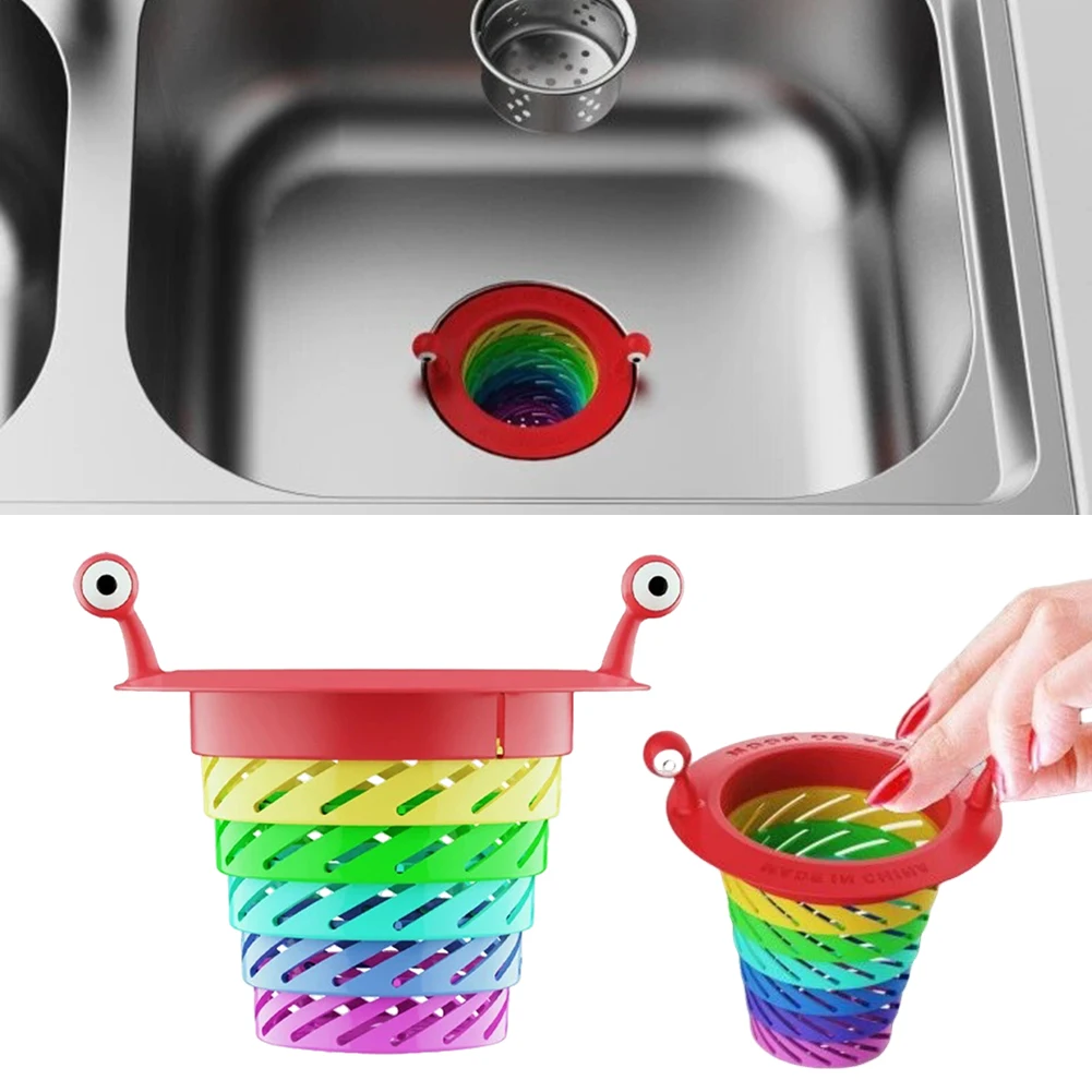 Silicone Over-The-Sink Strainer Basket,Collapsible Sink Colander For Washing Vegetables,Collapsible Strainer For Kitchen Sink