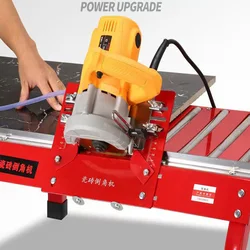 2024 Electric Tile Chamfering Machine New 45 Marble Tile Ceramic Machine Cutting Machine Small Desktop Chamfering Frame DIY