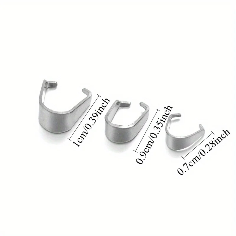 Pinch Clip Pendant Clasp Bail Connector for DIY Necklace Jewelry Making Supplies Accessories