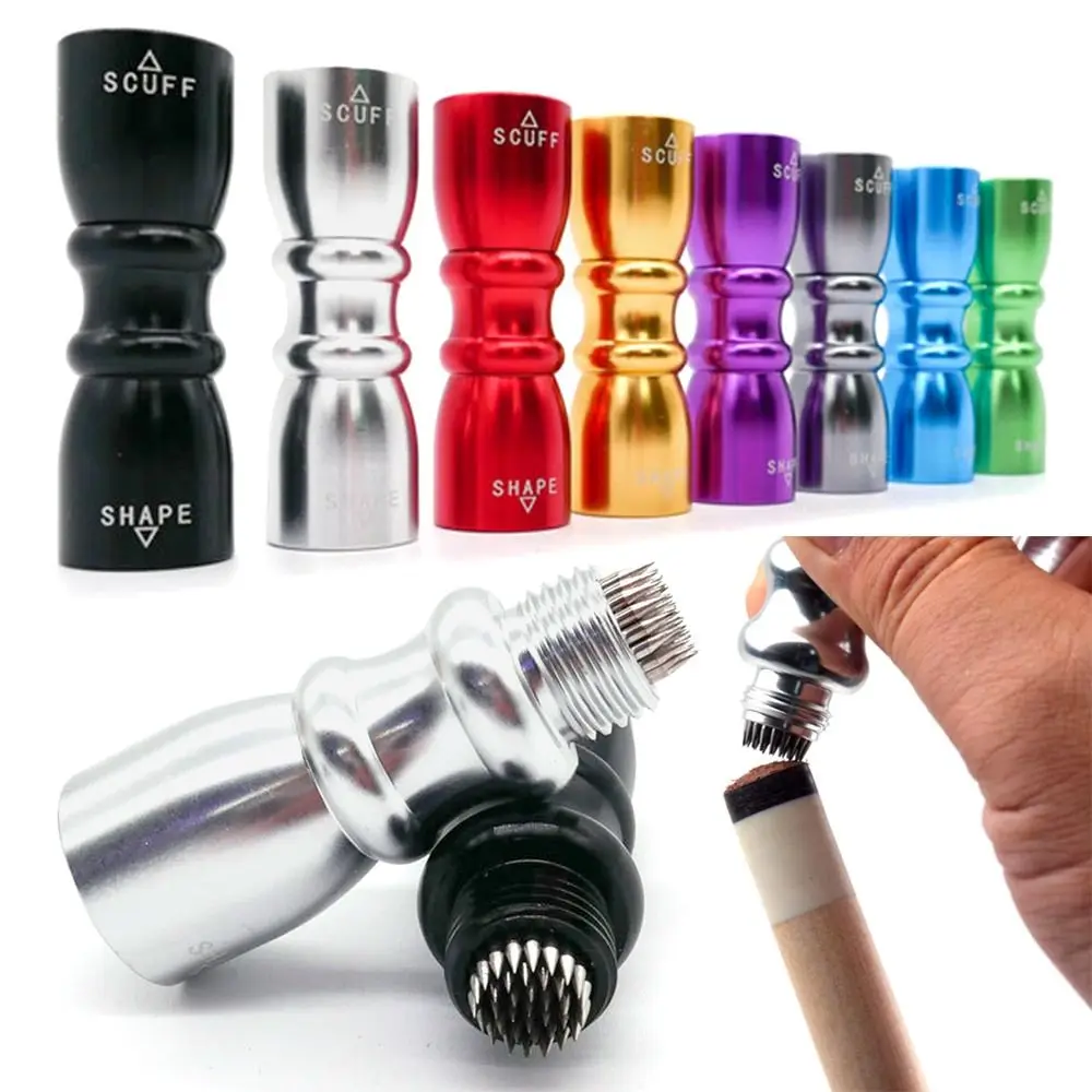 

3 in 1 Cue Tip Shaper Multifunction Tool Colorful Tip Trim Tool Billiard Accessories Professional Shaper Aerator Tapper