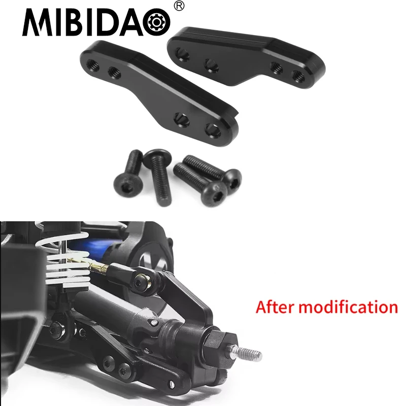 

MIBIDAO Aluminum Alloy Rear Suspension Shock Mount For 1/10 Drag Slash 1967 Chevrolet C10 RC Crawler Car Upgrade Parts