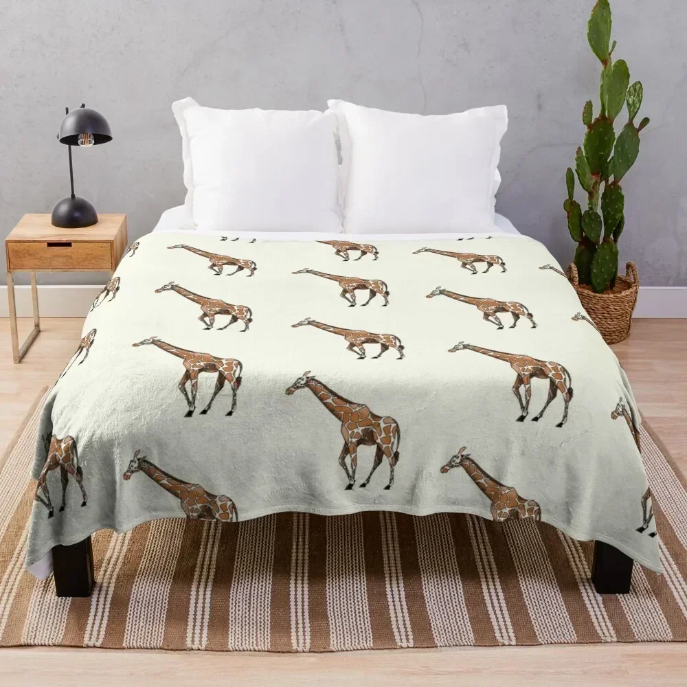 

giraffe Throw Blanket Outdoor Soft Blanket for Picnic Beach Camping