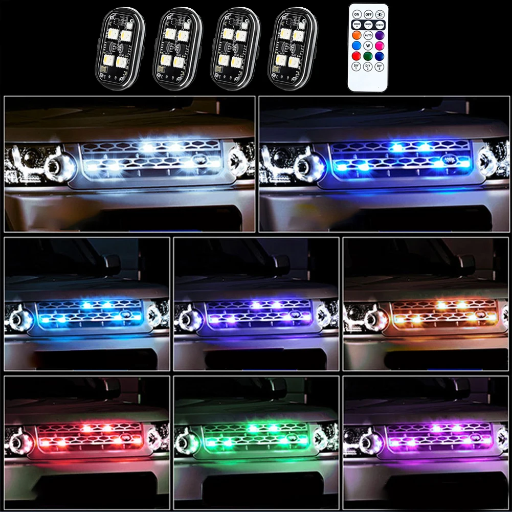 

ABS LED Lights Multi-Color Night Riding Night Riding Safety Black High-Brightness LED Long-lasting Performance