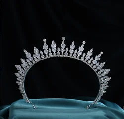 Bride Crowns Tiaras For Wedding Hair Jewelry Headdress Crystal Crown For Women Bridal Headband 15 Years Party Prom Headpieces