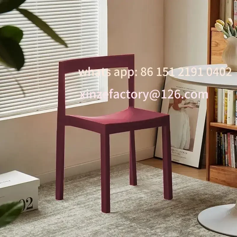 

Customizable Mobius Grube plastikowe krzesło do jadalni w domu Kreatywne designerskie krzesła Luksusowa jadalnia Wygodne