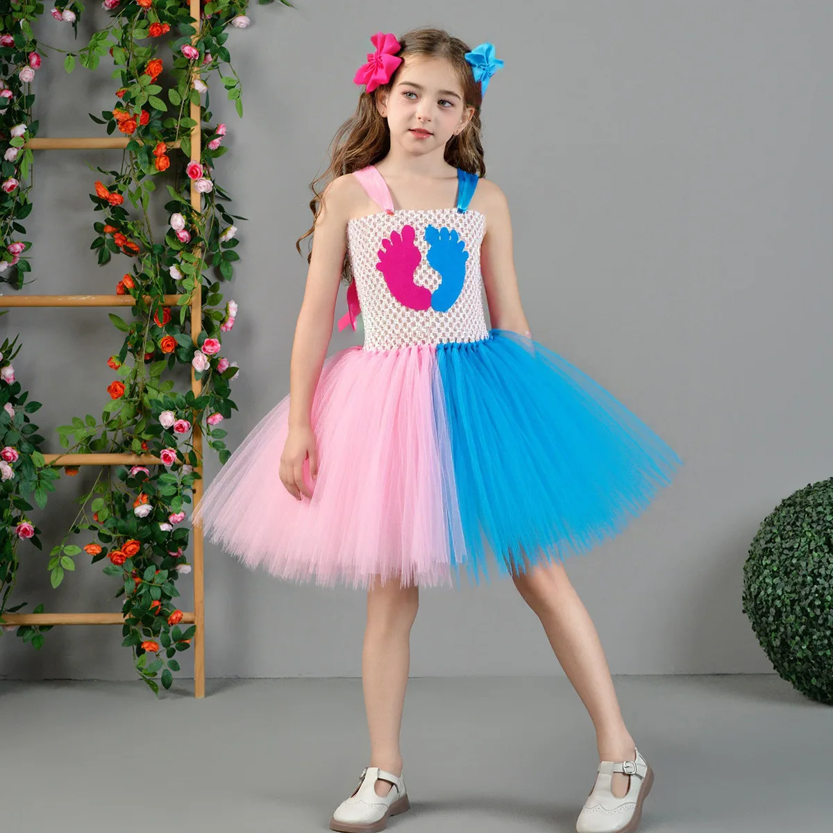 

Girls Gender Party Birthday Costumes for Kids Baby Cake Smash Party Tutu Dress Newborn Photoshoot Outfit Cute Princess Tutus