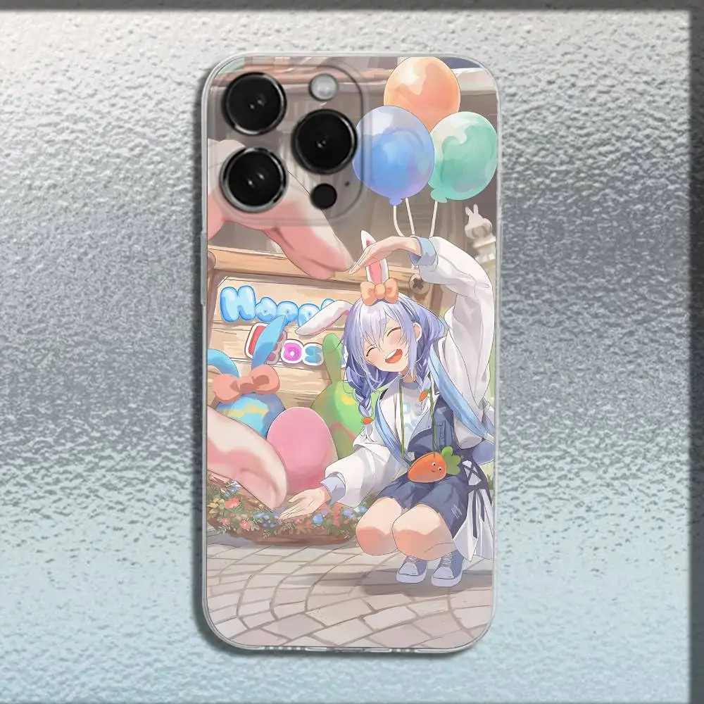 U-Usada Pekora Hololive Phone Case For iPhone 17,16,15,14,13,12,11,Pro,Max,Plus,E,SE4,Air,Mini Transparent Cover