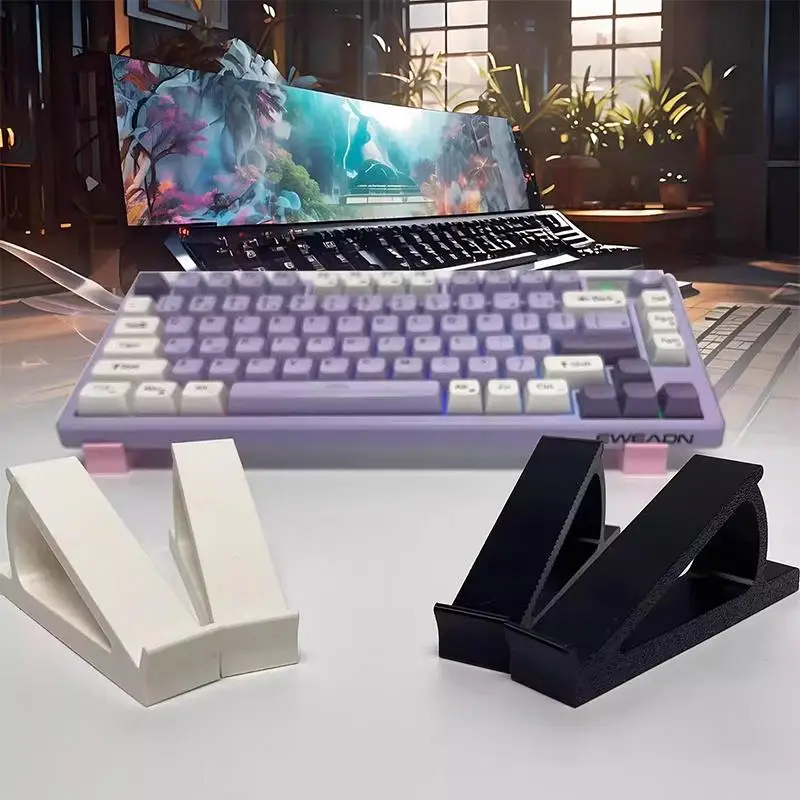 【K】2 Pairs 3D Printed Multi-functional Keyboard Height-increasing Stand, Portable Elevator, Suitable For Stable Keyboard Support