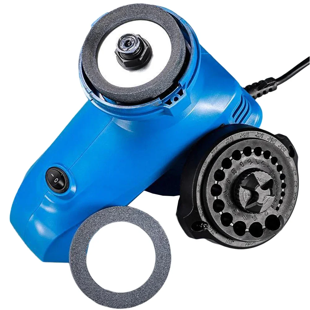 220V Electric Drill Bit Sharpener with 19 Grinding Holes for 3mm to 12mm Drill Bits Efficient and User Friendly Design