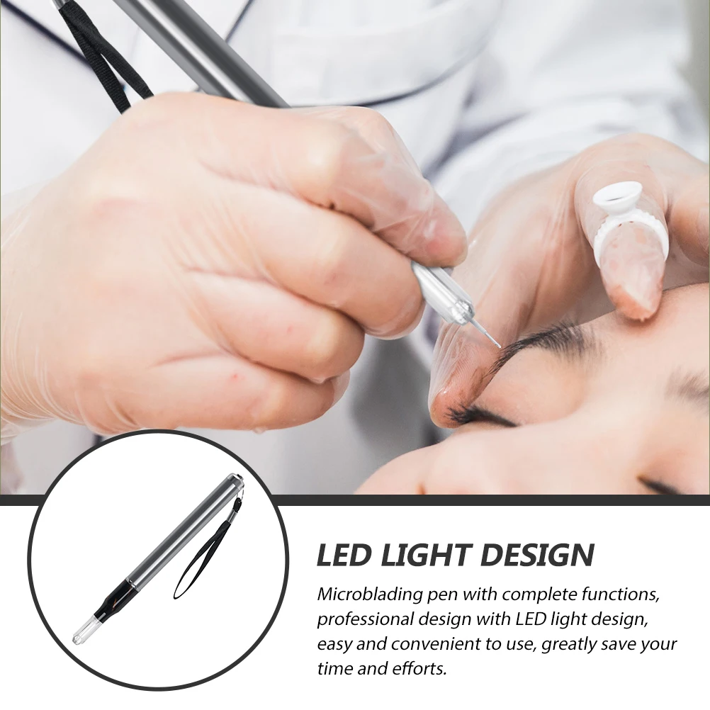 

Microblade Needle Holder Tattooing Pen LED Light Design Professional Eyebrow Tattoos Beauty Tools Makeup Accessories