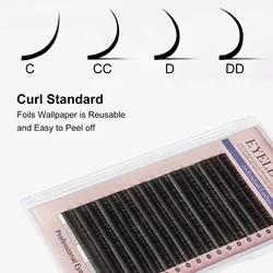 EYELEGAANCE false eyelashes16Rows Flat Lashes Blisters eyelashes Effect Eye Lashes for Beauty Makeup