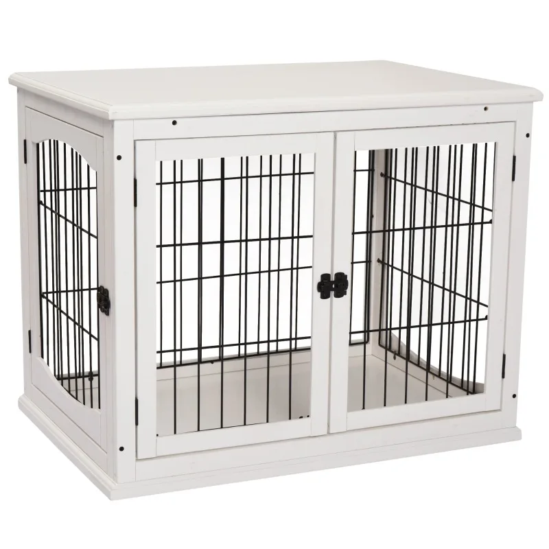 

Amazon hot-selling fir dog cage double door pet cage light luxury teddy kennel