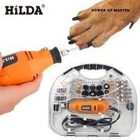 HILDA 200W Dremel Electric Mini Drill Grinder Engraving Pen Power Tools Electric Rotary Tool Grinding Machine Accessories