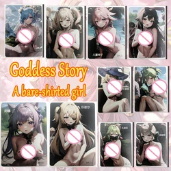 Goddess Story A bare-shirted girl DP card Kuki Shinobu Raiden Shogun Keqing Fischl boy Toy collection Birthday Christmas gifts