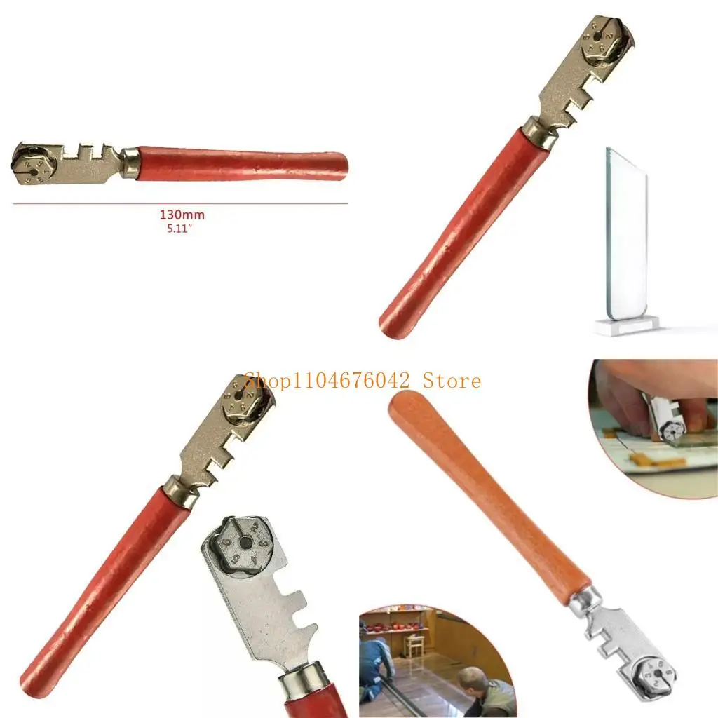 

5asd Six-wheel Glass Cutter Cutter Wheel Glass Knife Craft Cutting Tool