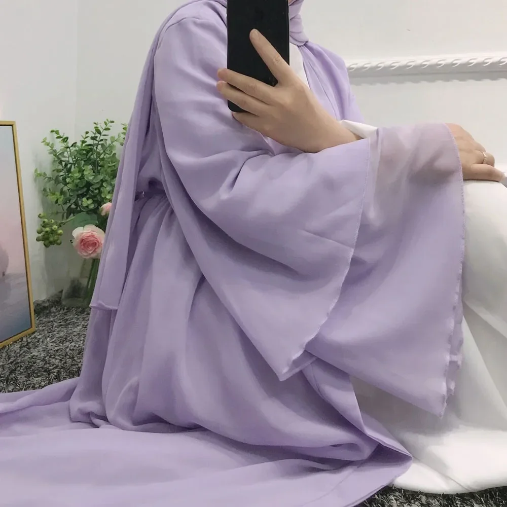 

Eid Mubarak Djellaba Femme Muslim Women Hijab Abaya Open Kimono Scarf Cardigan Ramadan Dubai Turkey Kaftan Maxi Dress Jalabiya