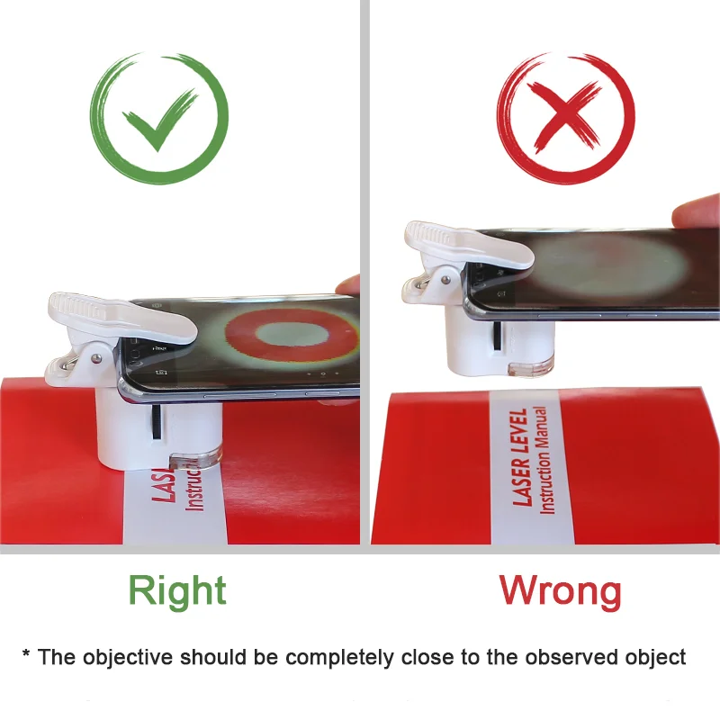 Mobile Phone Clip LED Money Detector 60 Times Light Photo Magnifying Glass Portable Antique Jewelry Optical Microscope