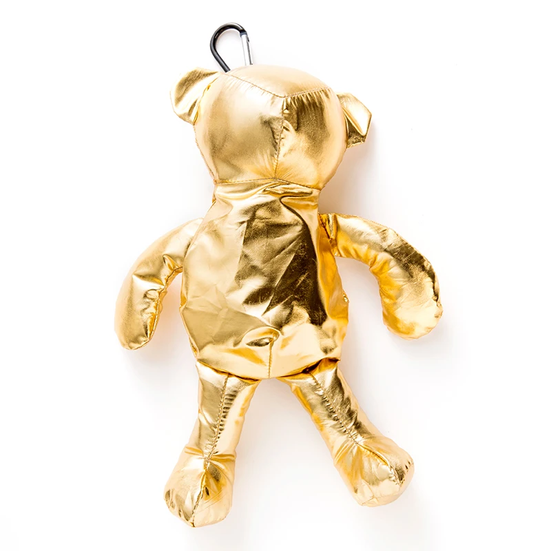 Wodoodporna torba na zakupy wielokrotnego użytku z bawełnianym wypełnieniem ECO Gold Coated Bear