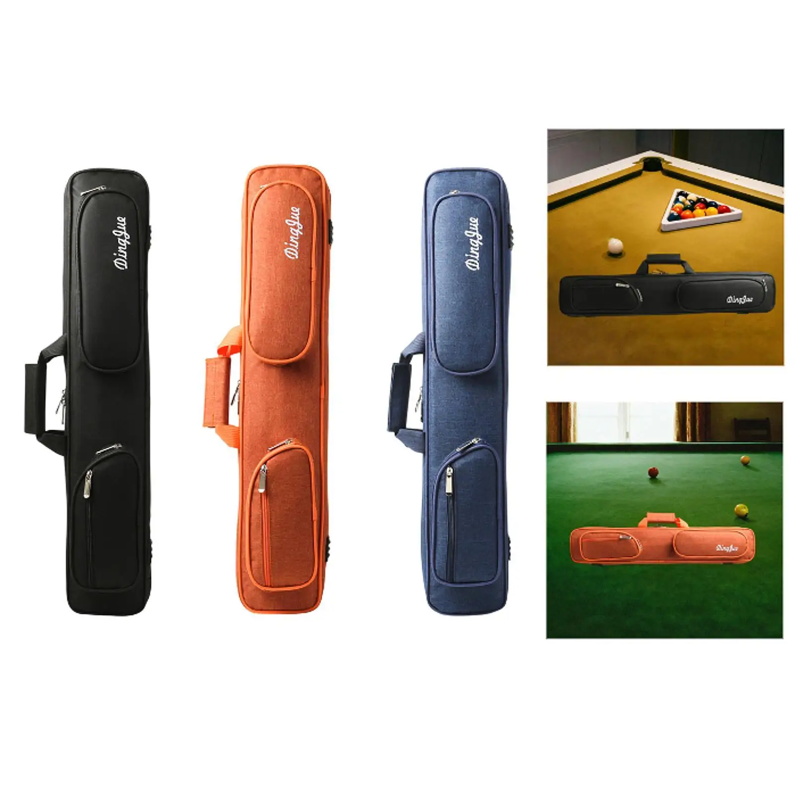 

Billiards Pool Cue Case with Zipper with Adjustable Shoulder Strap Protector