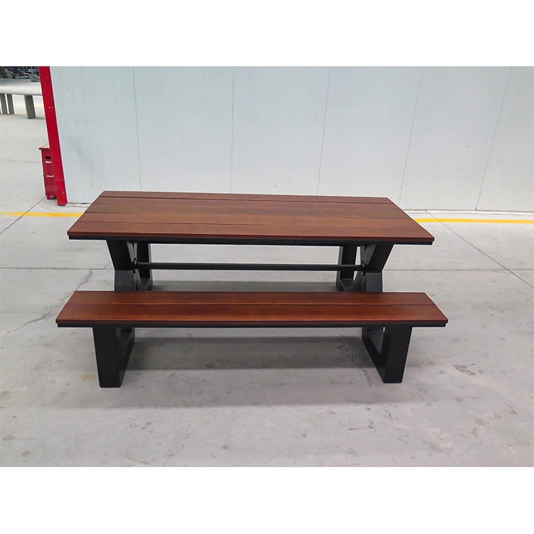Top Manufacturer Garden Chair Wooden Dining Room Table and Benches Outdoor Garden Beer Table and Bench Sets for Events