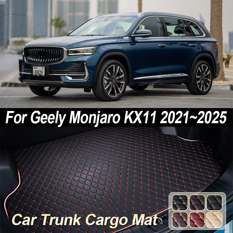 

For Geely Monjaro Accessories KX11 2021~2025 2022 2023 2024 Xingyue L Car Trunk Mats Cargo Tray Boot Mat Storage Pads Car Carpet