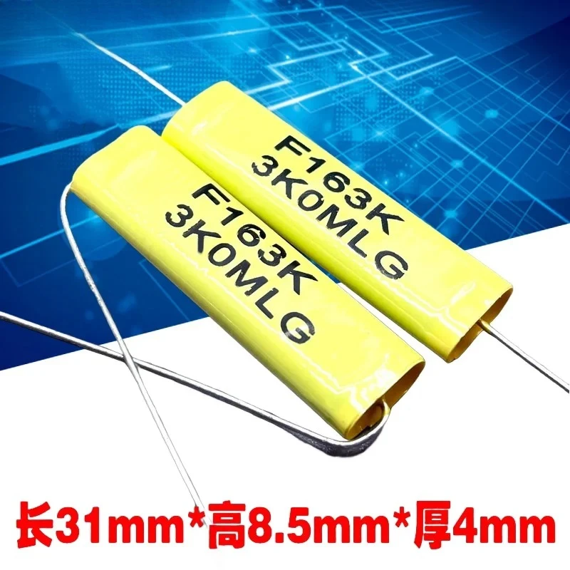 5PCS SCC CBB MKP 163 generation 153 15nf 0.015uf 3kv 3000v axial audio film capacitor