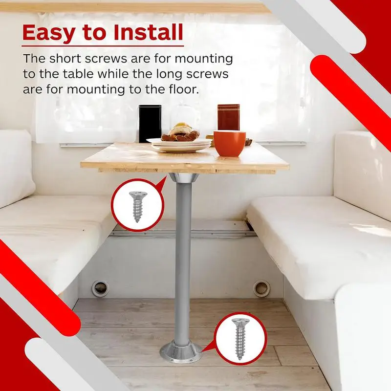 RV Table Base Mount Versatile RV Table Stand Base Boat Table Base Mount Wear-Resistant Table Mounting Base Bracket Table Mount