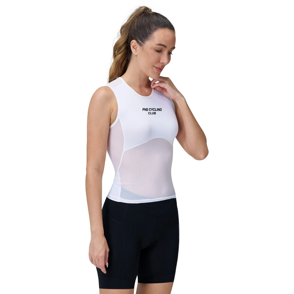 Women Cycling Base Layer Sleeveless Cycling First Layer MTB Bicycle Undershirt Mesh Quick Dry Bike Clothing Bicycle Vest