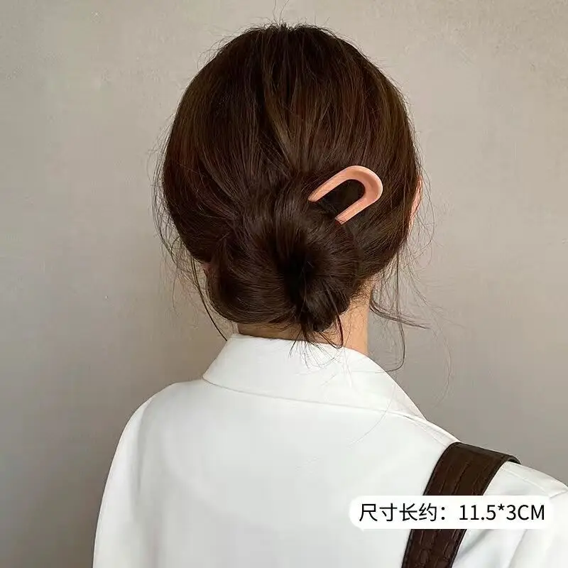 

U - Shaped Hair Sticks Sleek Glossy Finish In Varied Chic Colors Touch of Style to Your Hair Easy Elegant Updos or Casual Looks