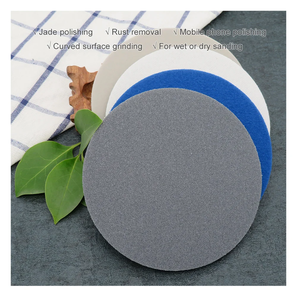 5Pcs 6 Inch Sanding Sponge Hook and Loop Disc 300-3000 Grit Sandpaper 150mm Wet&Dry for Car Wood Metal Polishing & Grinding