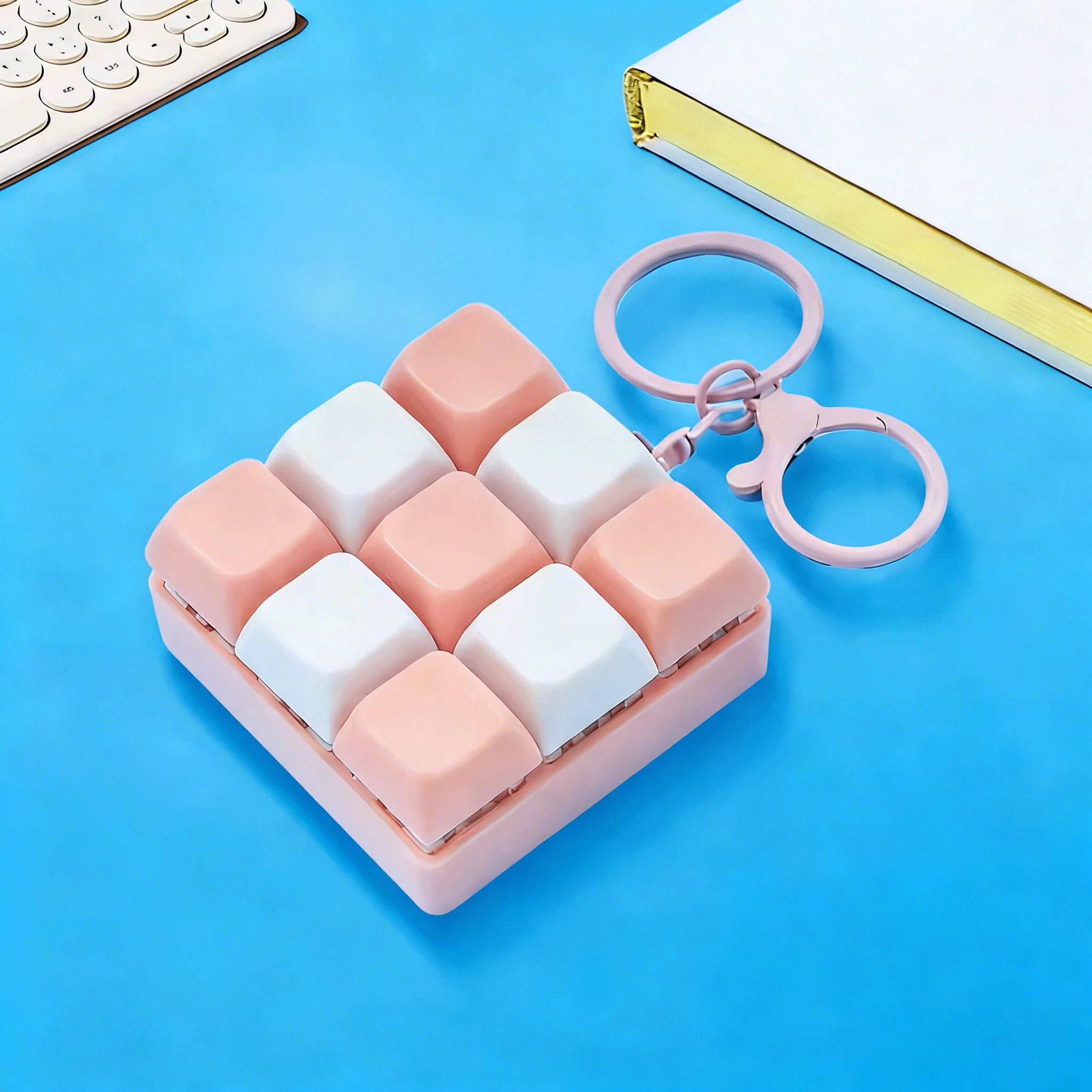 ของเล่นกดปุ่มคลายเครียด 9 ปุ่ม สำหรับผู้ใหญ่ ของเล่นลดความเครียด เด็กชาย เด็กหญิง ของเล่นกดปุ่มคลายเครียด พวงกุญแจ