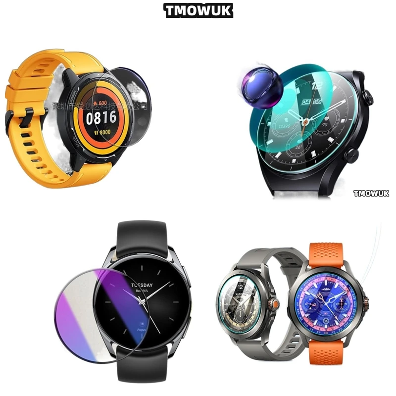 

For Xiaomi Watch S1 S3 Pro S4 Sport Military-Grade Tempered Glass Screen Protector Ultra-Thin 9H Anti-Slip