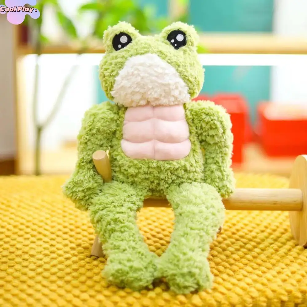 

Плюшевые игрушки, сильная лягушка, плюшевая игрушка, интерактивная мягкая игрушка-лягушка ручной работы, удобная пушистая мягкая мускулистая кукла-лягушка