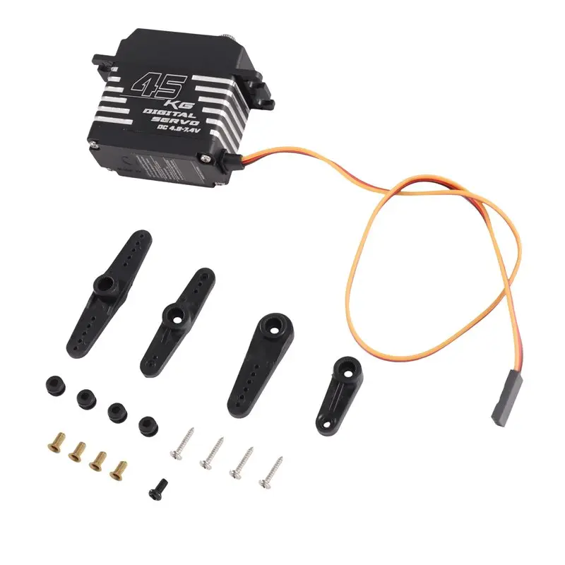AINY-Digital Servo Micro Servo Motor Metal Gear Arduino Servo 45Kg High Torque Digital Servo Mini Servo For RC Car Boat
