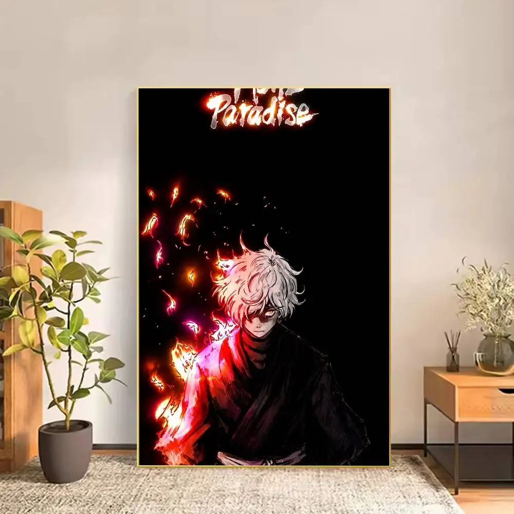 Gabimaru Hell Paradise Poster Versatile HD Waterproof Wall Art Self-Adhesive Decor for Any Space Ideal Gift