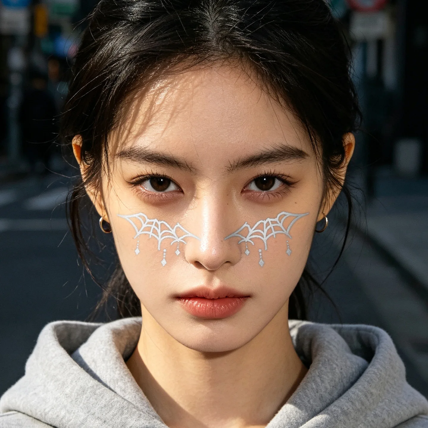 1 Sheet Per Pack Temporary Tattoo Sticker Waterproof Long Lasting Face for Women
