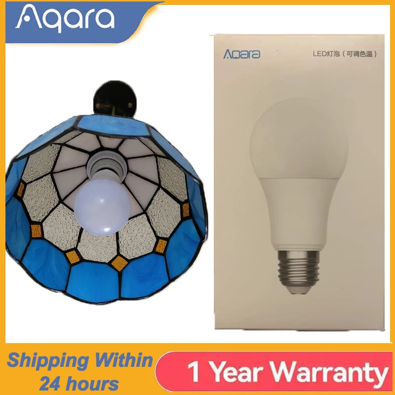 

Умная светодиодная лампа Aqara T1 Zigbee, умная лампочка E27 2700K-6500K, 220-240 В, регулируемая цветовая температура для Mi home HomeKit