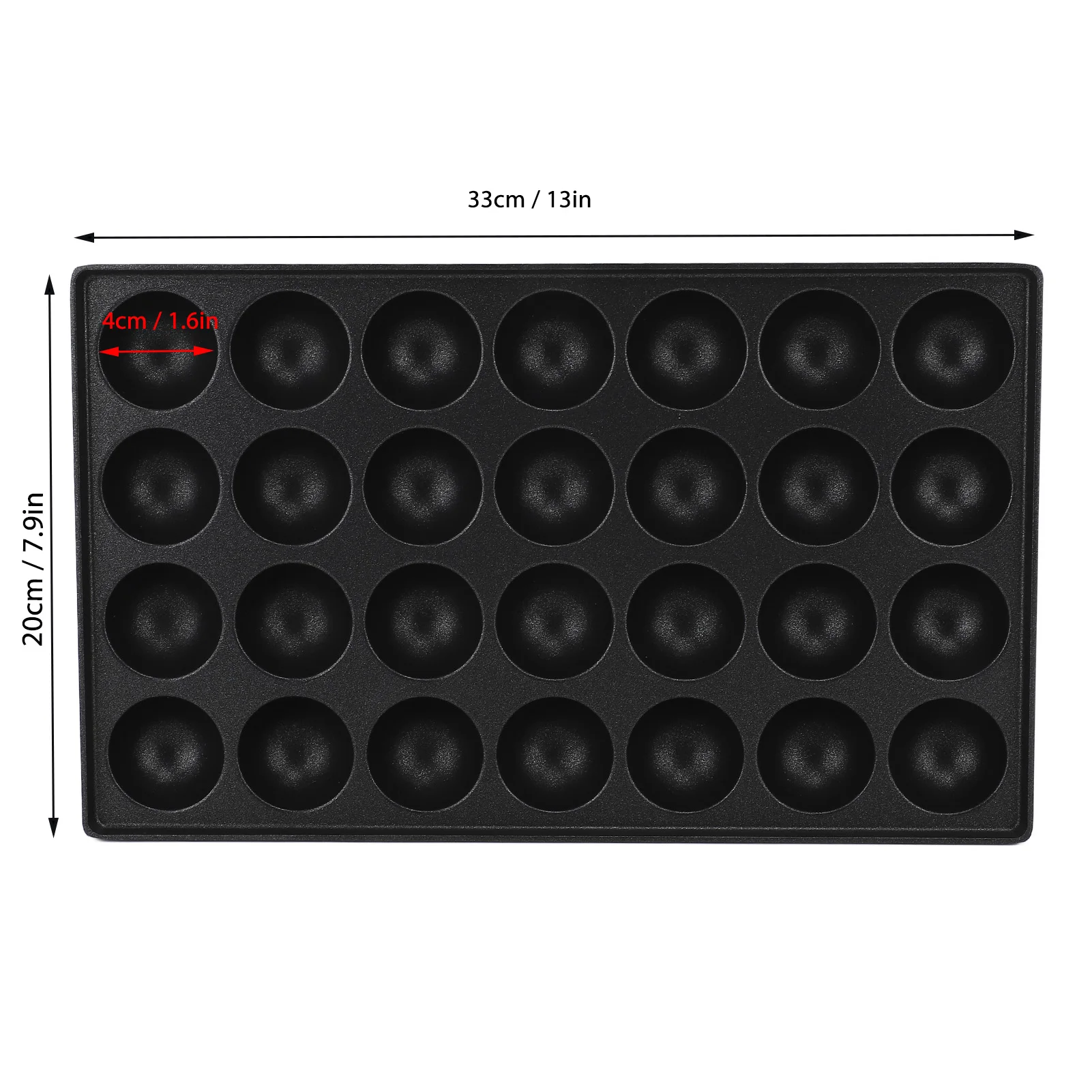 28 Holes Takoyaki Maker Octopus Meatballs Baking Tray Nonstick Kitchen Frying Pan For Meat Balls Quail Eggs