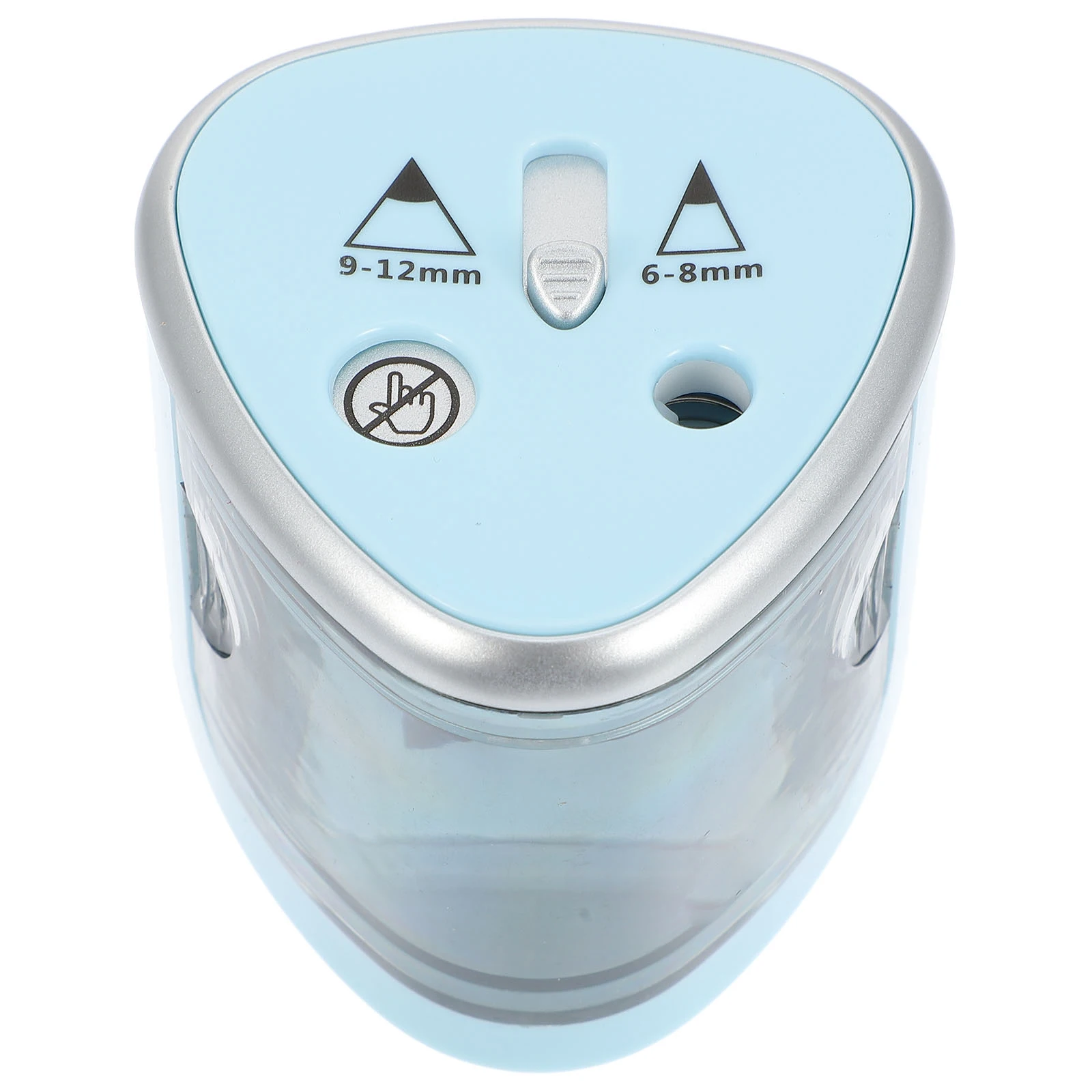 

Pencil Sharpener Dual Hole for Colored Pencils Electric Heavy Inspirational Manual Automatic Classroom Blue